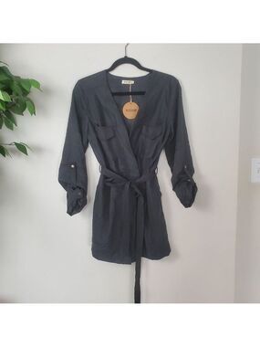 Essue Black Romper Long Sleeve Women's Size Medium